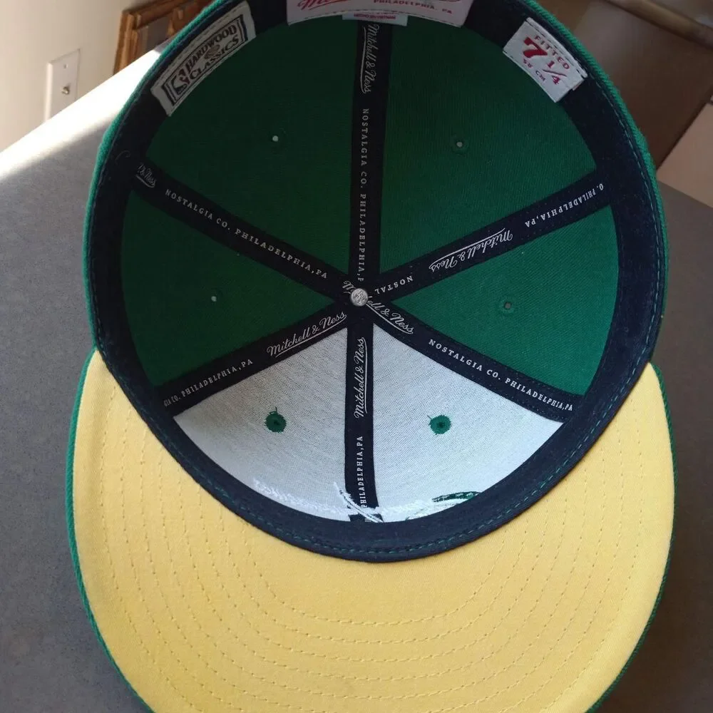 Seattle Supersonics Green Original Logo Mitchell & Ness 7 1/4 Cap Hat